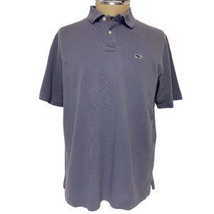 Vineyard Vines Polo Shirt Gray Mens LARGE
